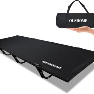 Camping- und Reisebett in einem, ultraleichtes Campingbett mit Tasche für Outdoor-Fans, kompaktes Feldbett mit 4 Beinen