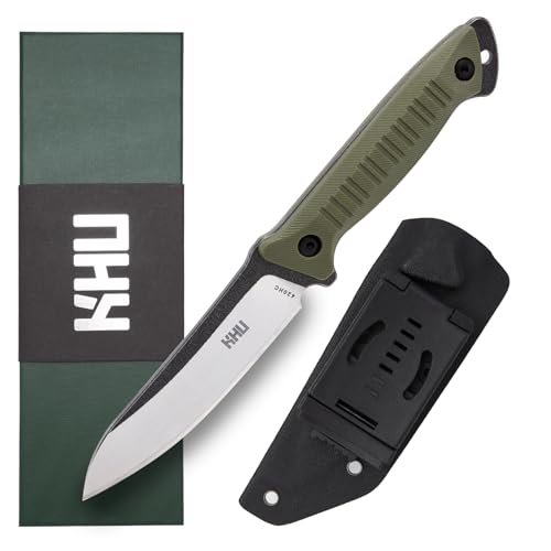 Hochwertiges Outdoor-Messer mit 420HC-Stahlklinge und Nylon-Kunststoffgriff für Camping, Wandern, Jagd und Überleben
