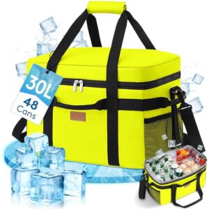 Lifewit Kühltasche 30L, Faltbar Picknicktasche für Essen & Getränke, Kühlbox Tragbare Eistasche für Männer, Frauen, Isolierte Thermotasche für die Arbeit, Picknicks, Camping