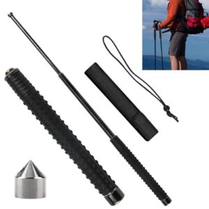 Multifunktionale Teleskop Wanderstöcke, 64cm, Verstellbar, Robuste Stahllegierung, Walking Stöcke für Wandern, Bergsteigen, Camping & Skifahren, mit Trageschlaufe und Aufbewahrungstasche
