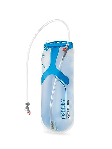 Osprey Hydraulics Trinkblase 3L Wasserflasche mit ergonomischem Griff und By-pass-System, ideal für langen Wanderungen oder Ausflüge im Sommer.