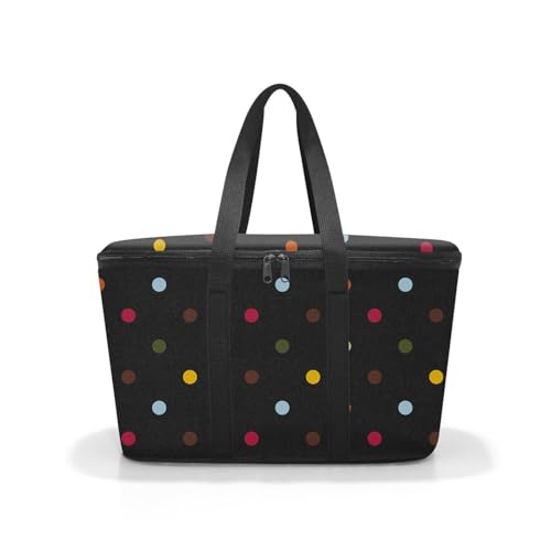 Ergonomische Kühltasche für den Alltag. Reisenthel coolerbag in Dots, kühlt Picknick, Getränke und Snacks lange.