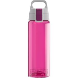 Sigg Total Color Berry Trinkflasche 0,6 L aus Tritan - schadstofffrei und auslaufsicherer Trinkbecher für Alltag und Outdoor