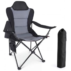 Campingstuhl von YEAUPE PRO, faltbar und bequem, 150 kg belastbar, ideal für Camping, Gartenarbeit, Angeln und andere Outdoor-Aktivitäten.