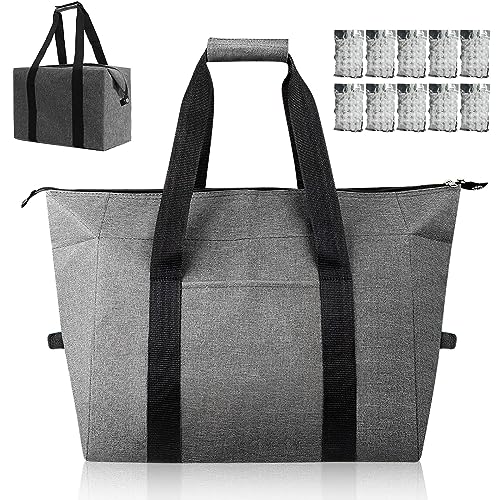 20L Kühltasche groß, kühle Isoliertasche für Picknick, BBQ, Camping, Reisen und Büroarbeit, faltbar und tragbar