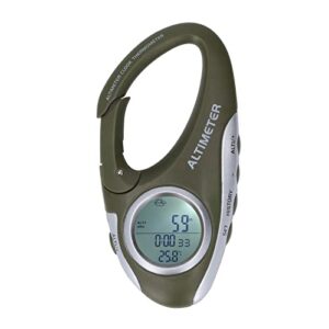 Tragbarer digitaler Höhenmesser, Barometer, Multifunktionales ABS-Gehäuse mit Hintergrundbeleuchtung und Höhenkompass für Outdoor-Sportarten