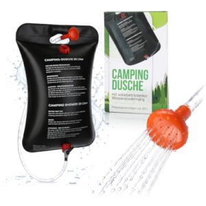 Solardusche für Camping und Garten, 20 Liter Wasserschlauchkapazität, umweltfreundlich und energiesparend