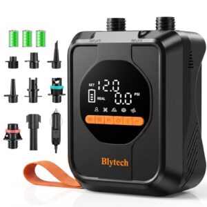 Blytech SUP Pumpe Akku 13500 mAh, tragbare SUP Pumpe elektrisch 20 PSI für schnelles Aufblasen und Entleeren von Paddle Boards, Kajaks, Luftmatratzen und kleine Pools.