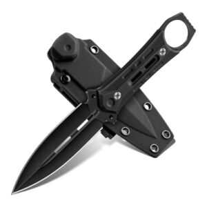 Freelander Outdoor Messer Klein aus D2 Stahl mit Kydex Scheide für Outdoor-Enthusiasten
