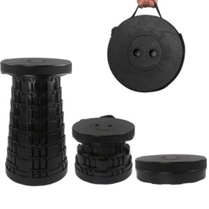 Faltbarer Hocker mit Teleskopfunktion, Tragkraft bis 215kg/470pound, 7-stufige Höhenanpassung, ideal für Outdoor-Abenteuer wie Camping, Garten, Angeln und BBQ
