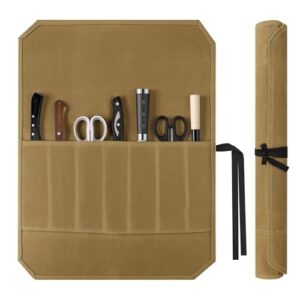 Wasserdichte Messertasche mit 7 Plätzen für Kochen und Outdoor-Aktivitäten