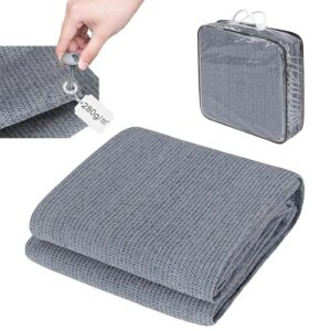 Laneetal Vorzeltteppich 250x350cm, Campingteppich Outdoor mit Heringe, Campingmatte, Zeltunterlage, Outdoor Teppich für Wohnmobil, Zeltteppich mit Ösen Tragetasche aus HDPE 280 g/㎡