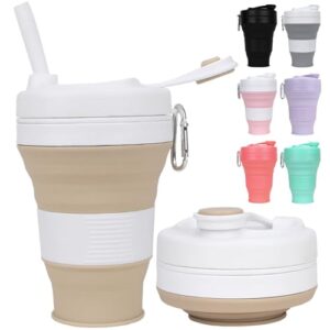 Faltbarer Silikonbecher aus lebensmittelechtem Silikon für Outdoor-Aktivitäten, BPA-frei und wiederverwendbar