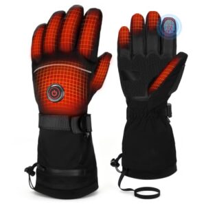 Beheizbare Handschuhe für Damen und Herren in Schwarz, ideal für kalte Umgebungen wie Kühlräume oder Schneeschaufeln