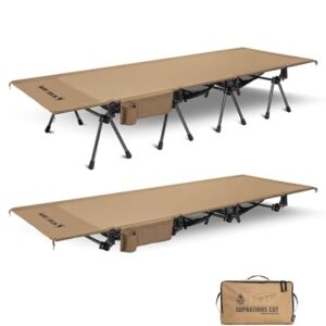 Tragbares Campingbett mit klappbarem Design und robustem Aluminiumrahmen für Outdoor-Abenteuer