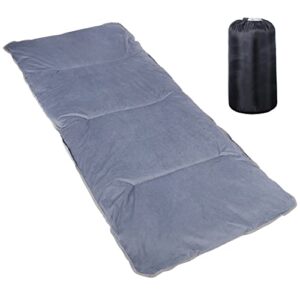 Feldbett Auflage, Matratze für Feldbetten, 190x70cm, Grau, Outdoor-Schlaf, faltbares Design, leicht zu reinigen und pflegeleicht