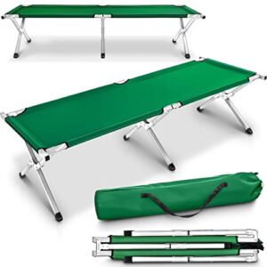 Robustes und leichtgewichtiges Campingbett für Urlaub, Festival, Angeln oder Wandern mit Tragkraft bis 200 kg