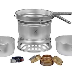 Trangia Sturmkocher 25-1 UL - Ultralight Aluminium Kocher für Camping und Outdoor-Aktivitäten, perfekt für Abenteurer mit geringem Gewicht und kompakter Größe