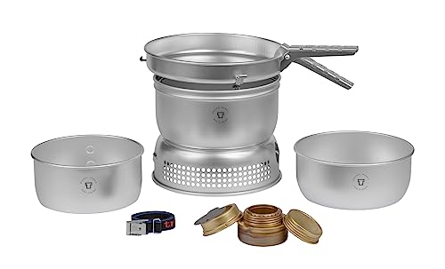 Trangia Sturmkocher 25-1 UL - Ultralight Aluminium Kocher für Camping und Outdoor-Aktivitäten, perfekt für Abenteurer mit geringem Gewicht und kompakter Größe