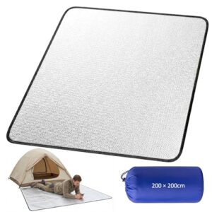 Alu Isomatte Schaummatten Schlafmatte 200x200cm für Camping und Outdoor