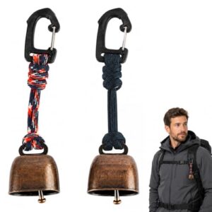 Bärenglocke aus Metall für Outdoor-Abenteuer, kompakter und leichter Design, schalldämpfendes Signal für Bärenabwehr bei Wandern und Camping