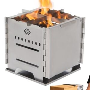 Effizienter und bequemer Camping-Holzofen mit Zweitverbrennung für unterwegs - COOK'N'ESCAPE Raketenofen Klein