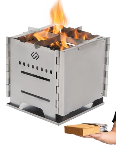 Effizienter und bequemer Camping-Holzofen mit Zweitverbrennung für unterwegs - COOK'N'ESCAPE Raketenofen Klein
