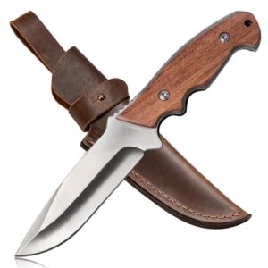 Esie Houzie Outdoor-Messer mit feststehender Klinge und robustem Griff für Camping, Wanderungen und Jagd