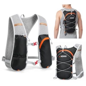 Henmi 5L Laufweste für Damen und Herren - Leichter Rucksack für Joggen, Wandern oder Radfahren mit atmungsaktivem Material und robuster Konstruktion