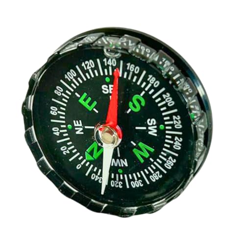 Mini Kompass 4,5cm - Ein wichtiger Begleiter für deine Outdoor-Abenteuer, Taschenkompass für Wandern, Camping und Outdoor, Navigationskompass mit Robustem Gehäuse und klarer 360° Skala