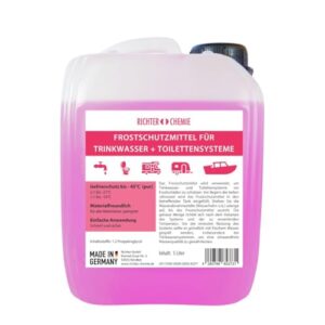 Frostschutzmittel für Trinkwasser- und Toilettensysteme, 5 Liter von Richter Chemie - ein effektives Mittel zur Verhinderung des Einfrierens von Leitungen, Tanks und Pumpen
