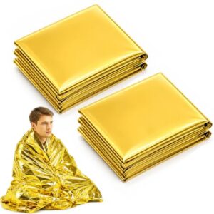 ZVKACT Rettungsdecke 2 Stück, Vorderseite Gold, Hinten Silber, Wärmedecke für Erste Hilfe und Notfälle